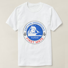 Captain Anderson's First Mate witzig anpassbar T-Shirt