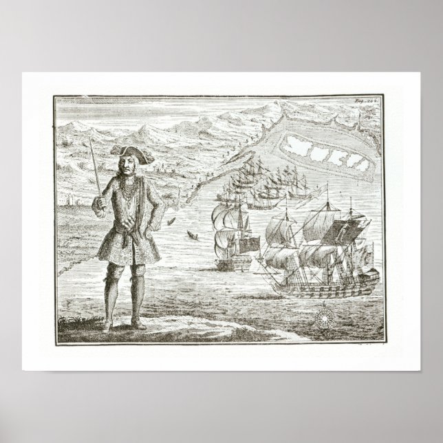 Captain Bartholomew Roberts (1682-1722) mit zwei s Poster (Vorne)
