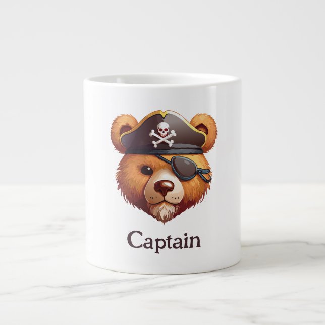 Captain Bear Jumbo-Tasse (Vorderseite)