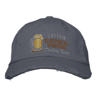 Captain Beer Drink Team Custom Bestickte Kappe