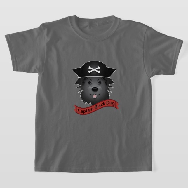 Captain Black Dog - Kids' Basic T - Shirt (Ablage )