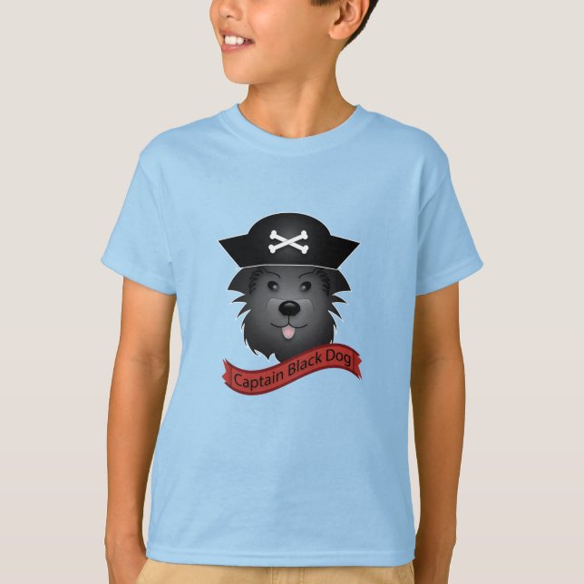 Captain Black Dog - Kids' Basic T - Shirt (Vorderseite)
