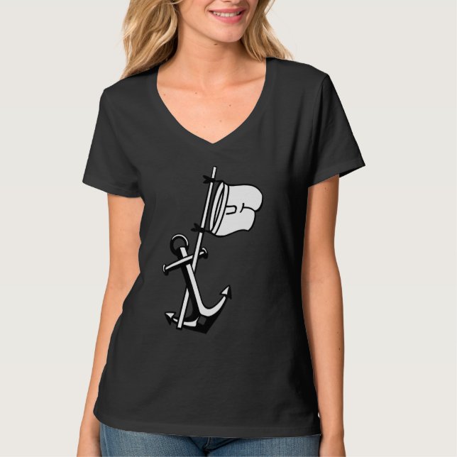 Captain Boat Anchor Captain T-Shirt (Vorderseite)