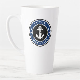 Captain Boat oder Name Large Navy Milchtasse