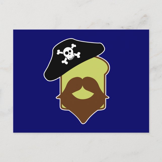 Captain Breadbeard Postkarte (Vorderseite)