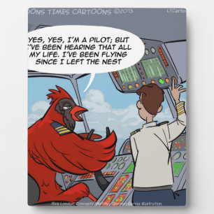 Captain Byrd Flies A Jumbo Jet Funny Fotoplatte