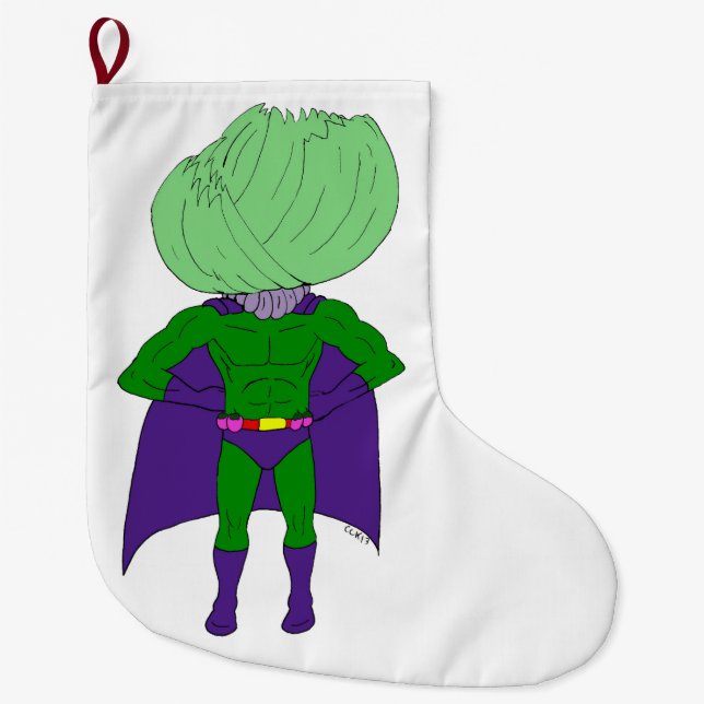 Captain Cabbage Großer Weihnachtsstrumpf (Vorderseite)