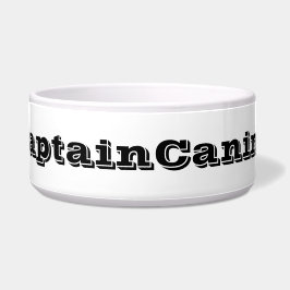 CAPTAIN CANINE DOG BOWL NAPF
