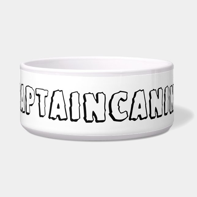CAPTAIN CANINE DOG BOWL NAPF (Vorderseite)