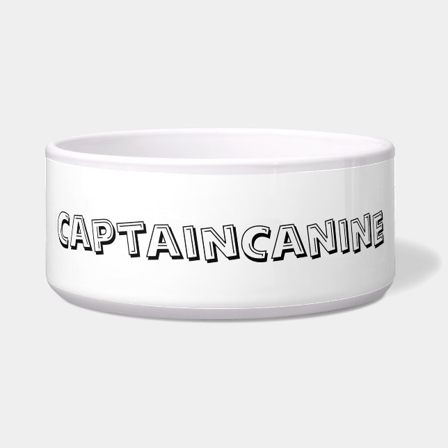 CAPTAIN CANINE DOG BOWL NAPF (Vorderseite)