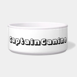 CAPTAIN CANINE DOG BOWL NAPF