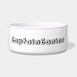 CAPTAIN CANINE DOG BOWL NAPF