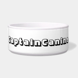 CAPTAIN CANINE DOG BOWL NAPF