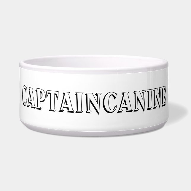 CAPTAIN CANINE DOG BOWL NAPF (Vorderseite)