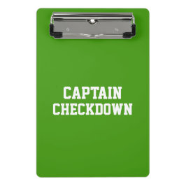 Captain Checkdown Mini-Zwischenablage Mini Klemmbrett