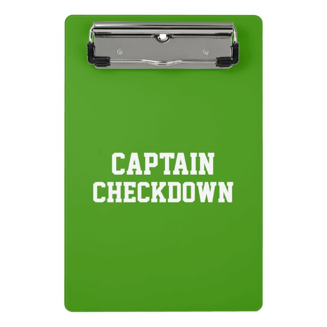 Captain Checkdown Mini-Zwischenablage Mini Klemmbrett (Vorderseite)