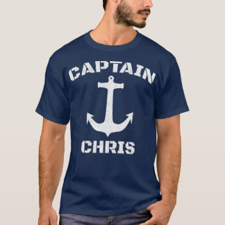 Captain Chris Personalisiert Boat Captain T-Shirt