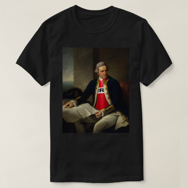 Captain Cook - Middlesbrough Football Fan Baseball T-Shirt (Design vorne)