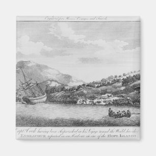 Captain Cook wurde verschifft Magnet