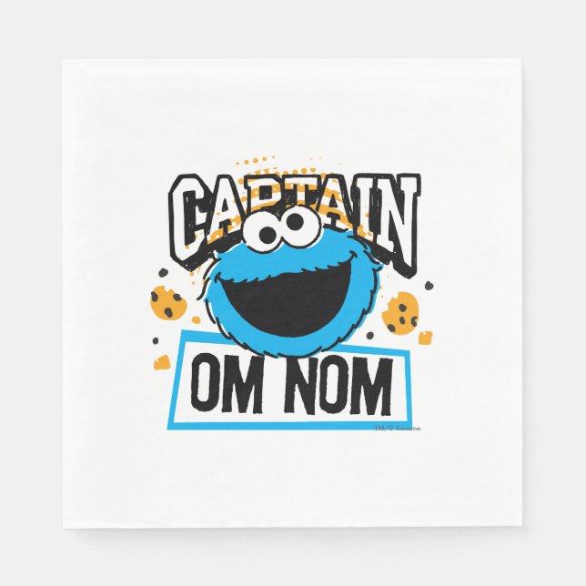 Captain Cookie Monster Serviette (Vorderseite)