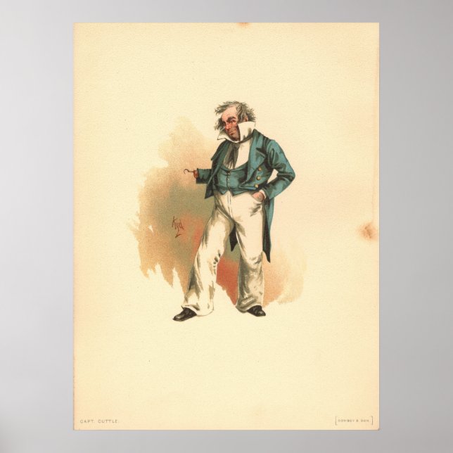 Captain Cuttle von Dombey und Son Poster (Vorne)