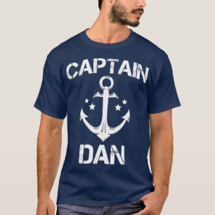 CAPTAIN DAN Funny Birthday Personalisiert Name T-Shirt