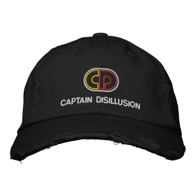 Captain Disillusion bestickte Cap Bestickte Baseballkappe (Vorderseite)