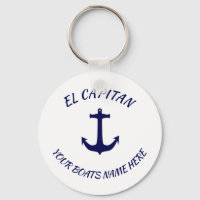 Captain El Capitan Blue Anchor mit Schiffsname