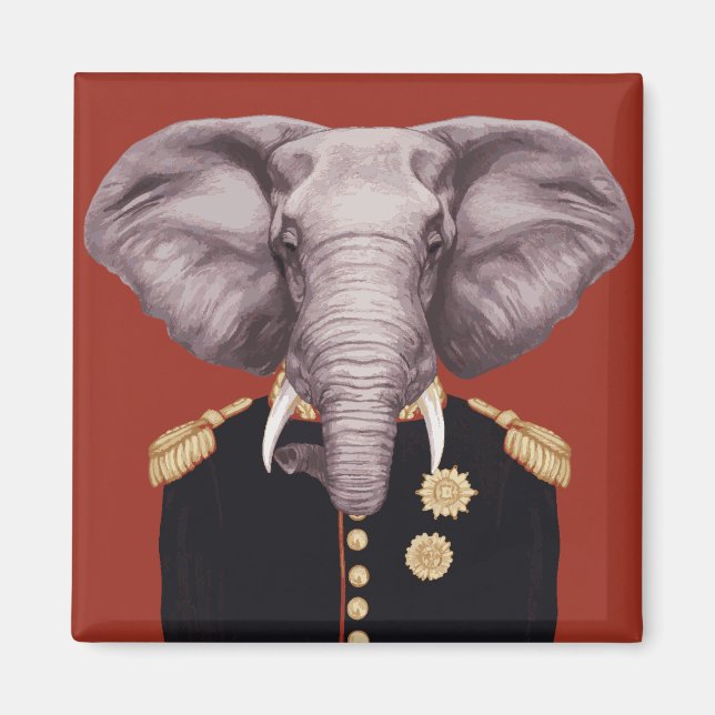 Captain Elephant Magnet (Vorne)