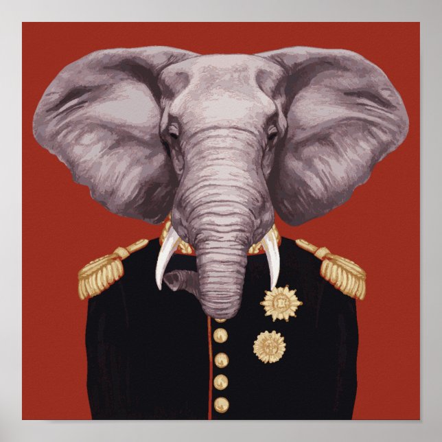 Captain Elephant Poster (Vorne)