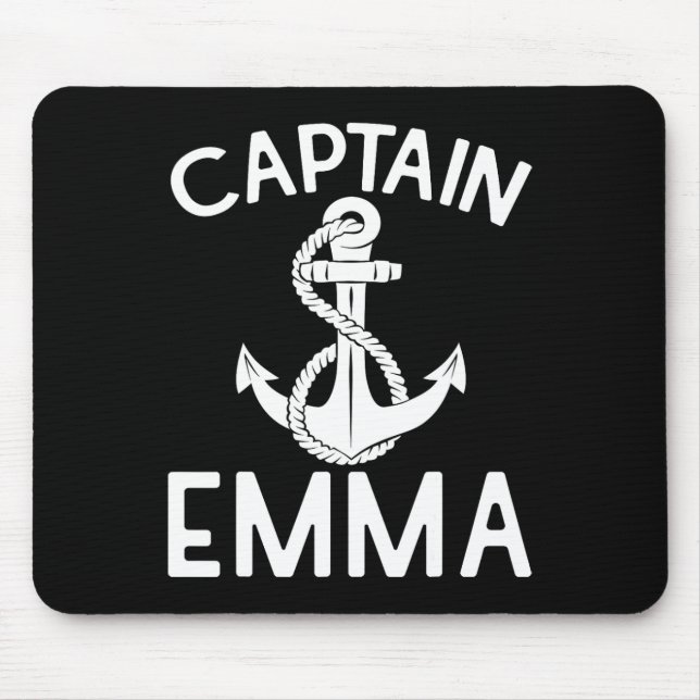 Captain Emma Yacht Segelschiff Mousepad (Vorne)