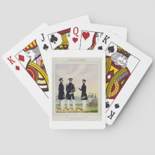 Captain, Flag Officer and Commander (Undress) plat Spielkarten