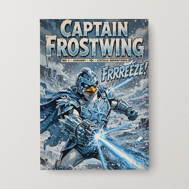 Captain Frostwing Button (Vorderseite)