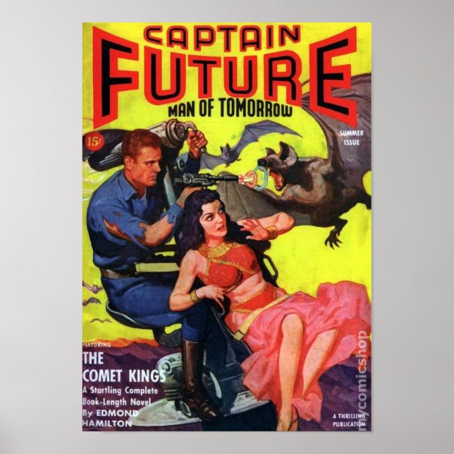 Captain Future — Comet King Poster (Vorne)