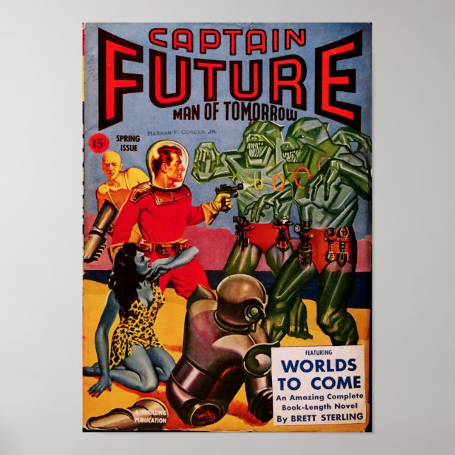 Captain Future - Welten kommen Poster (Vorne)