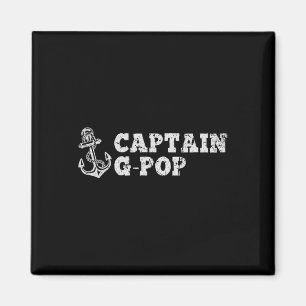 Captain G-Pop Segelboot Vintag Boat Anchor Magnet