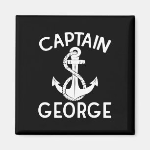 Captain George Boating Yacht Ship Anchor Magnet