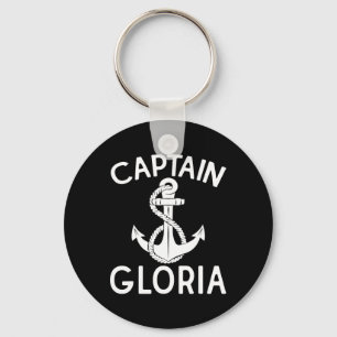 Captain Gloria Yacht Ship Boat Anchor Schlüsselanhänger