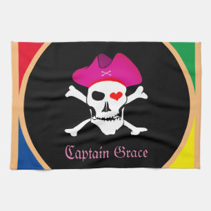 Captain "Grace" & Pirates - Schatzinsel /Girls Geschirrtuch