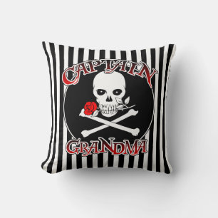 Captain Grandma Throw Pillow Kissen