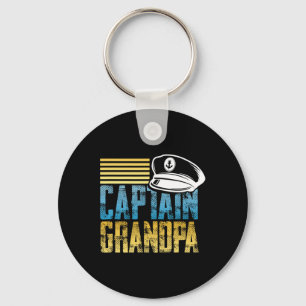 Captain Grandpa - Kapitän Hat segeln - Boot Lover Schlüsselanhänger