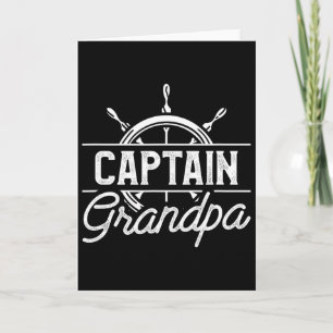 Captain Grandpa Lustige Bootsfahrt Segelzitat Für Karte