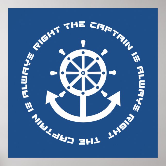Captain hat immer recht poster (Vorne)