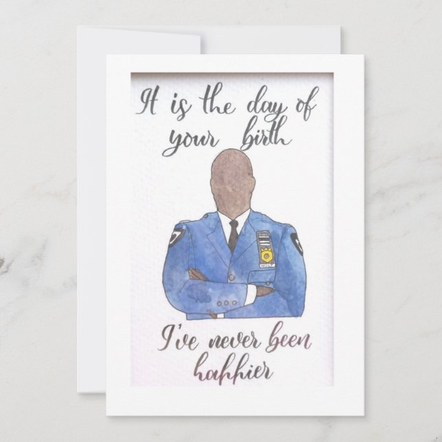 Captain Holt Birthday Card Feiertagskarte (Vorderseite)
