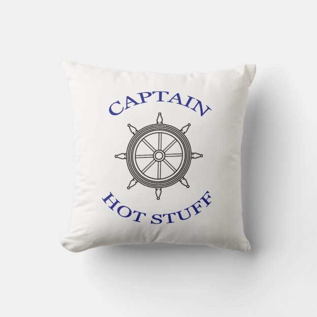 "Captain Hot Stuff" Kopfkissen Kissen (Vorderseite)
