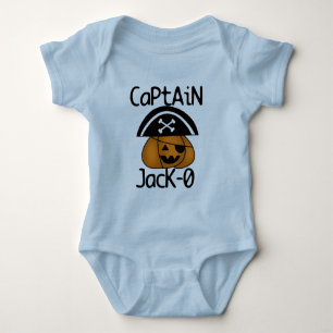 Captain Jack=O Halloween-Hemden und -Geschenke Baby Strampler