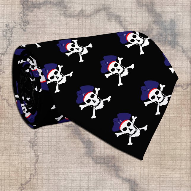 Captain Jack, Piratenmode, Black Pirates Flagge Krawatte (Von Creator hochgeladen)