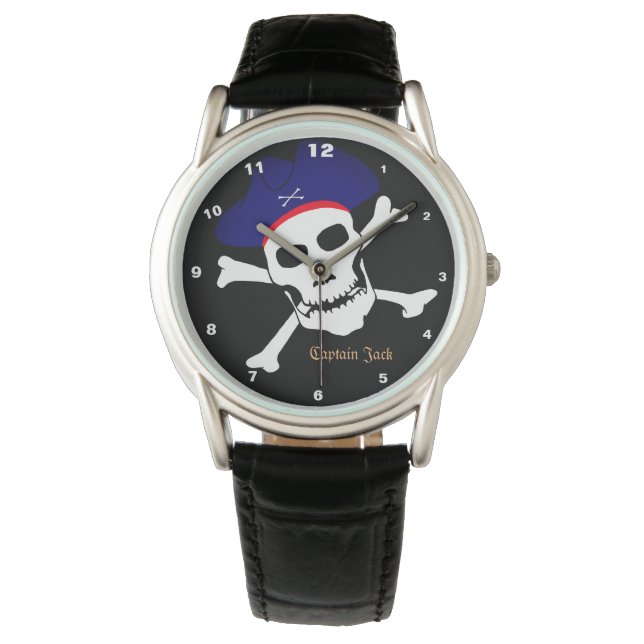Captain Jack & Pirates Flag watch, Bootsmode Armbanduhr (Vorderseite)