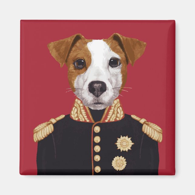 Captain Jack Russell Magnet (Vorne)