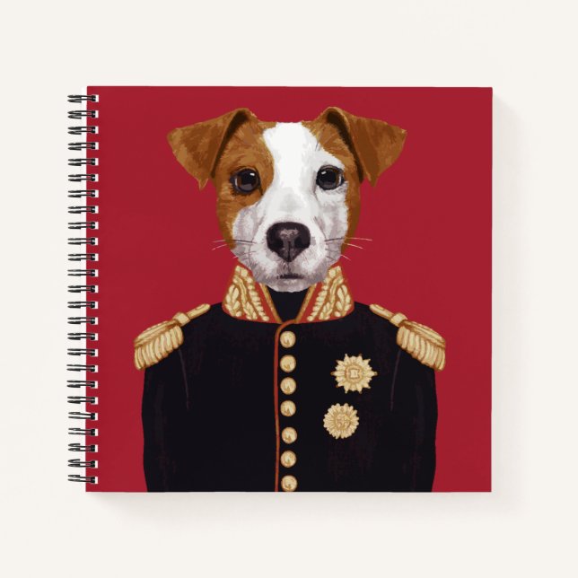 Captain Jack Russell Notizbuch (Vorderseite)